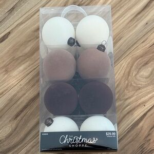 Hobby Lobby White and Brown Holiday Ornaments